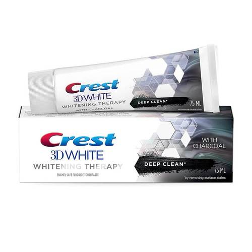 Crest 3D White Whitening & Care Toothpaste with Charcoal 75ml