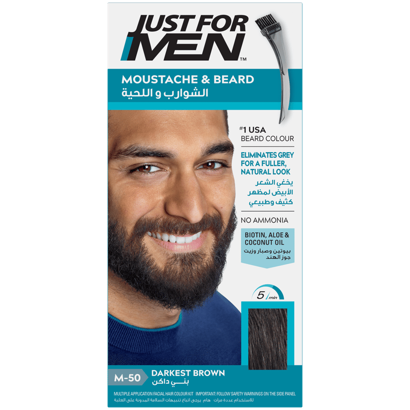Just For Men Mustache & Beard Color Dark Brown M50