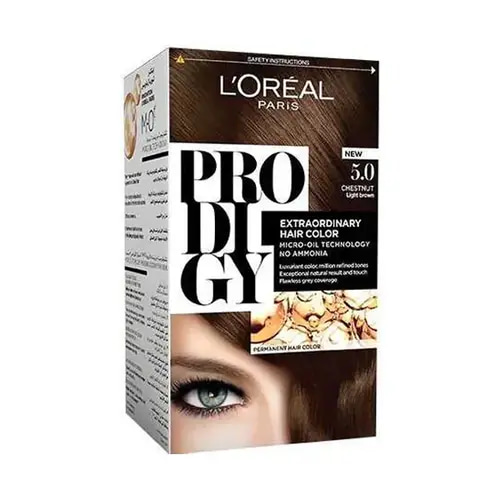 L’Oréal Paris Prodigy – Permanent Oil Hair Color – 5.0 Light Brown
