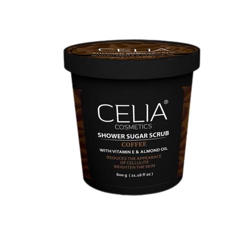 Celia Coffee Sugar Body Scrub with Vitamin E & Almond Oil 600g