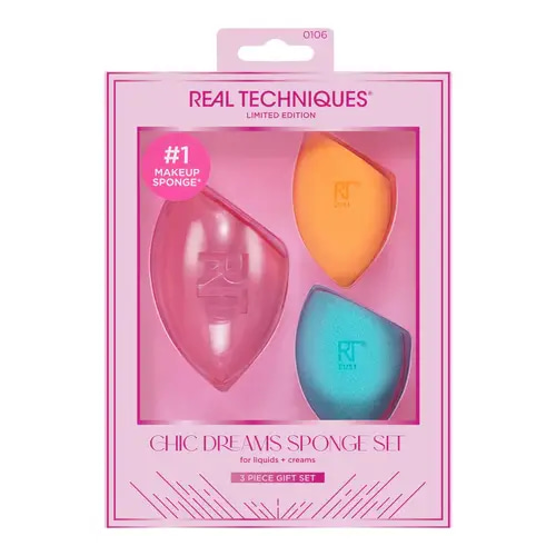 Real Techniques Chic Dreams Makeup Sponge Set 3 Pieces