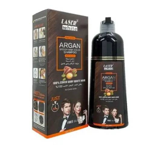 Laser White Dark Brown Hair Color Shampoo 420ml