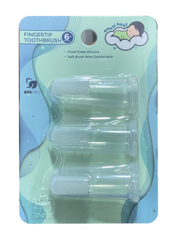 Silicone Kids Toothbrush Set – 3 Pieces