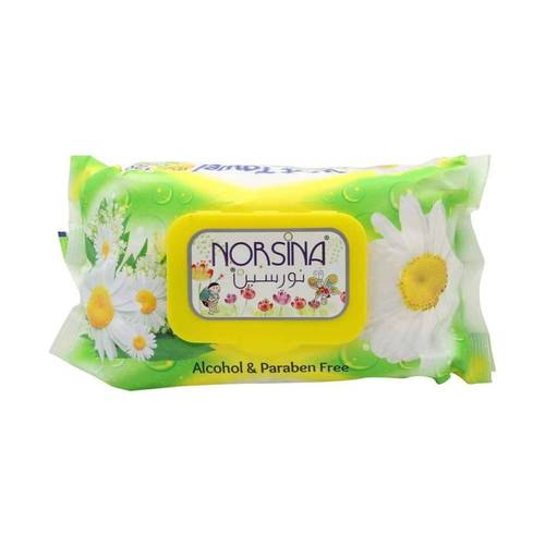 Norsina Baby Wet Wipes with Chamomile 120 Sheets