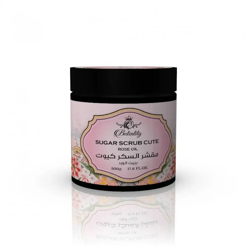 Cute Creative Touch Sugar Scrub with Rose Oil Extract - 500g