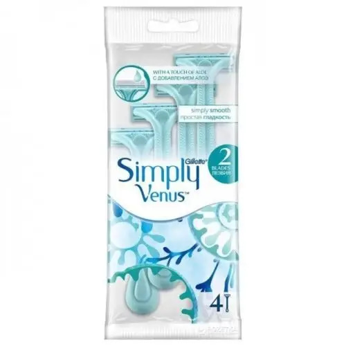 Gillette Simply Venus 2 Razors 4 Pack