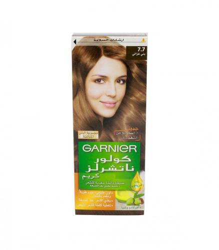 Garnier Color Naturals Permanent Nourishing Hair Color with Conditioner, Gazelle Brown 7.7