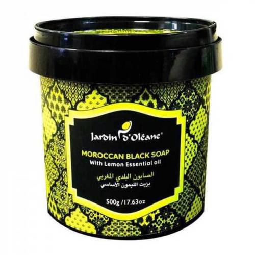 Jardin Olian Moroccan Black Soap with Lemon Oil 500g