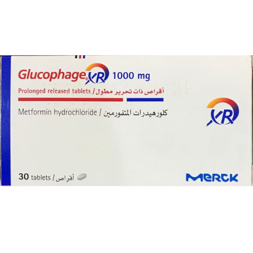 جلوكوفاج اكس ار 1000 مجم 30 قرص