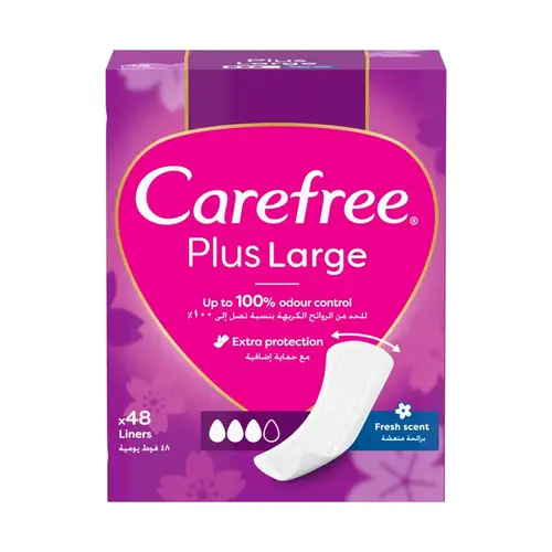 Carefree Fresh Scent Panty Liners Large - 48 Pads
