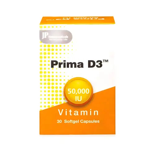 Prima Vitamin D3 50000 IU 30 Capsules