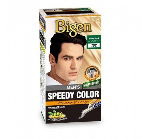 Bigen Speedy No Ammonia Hair Dye for Men - Black Brown 102