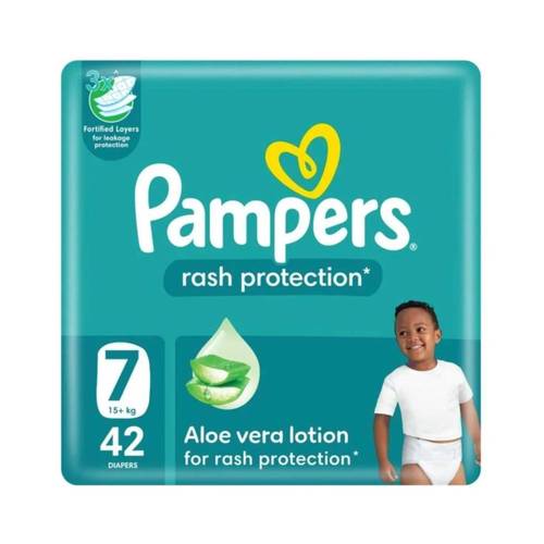 Pampers Size 7 Jumbo Pack 42 Count Carton of 2