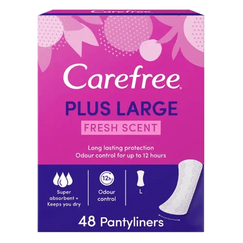 Carefree Fresh Scent Panty Liners Large - 48 Pads