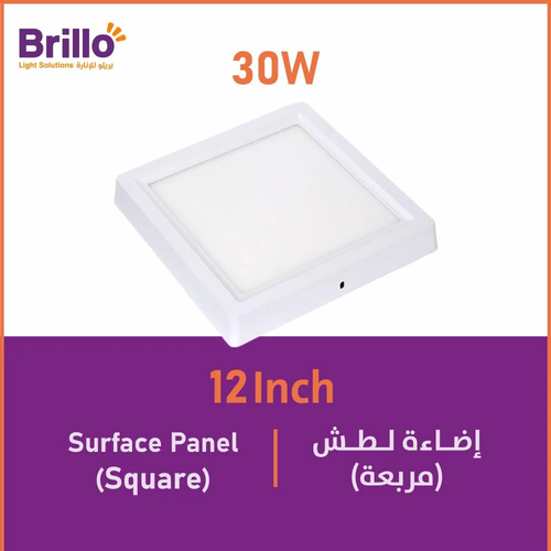 BRILLO 30 وات بنل خارجي مربع ابيض 