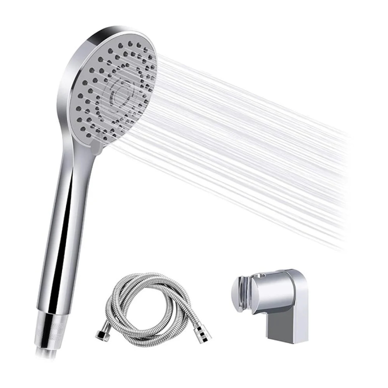 Chrome shower head + hose HESANIT HS 42200