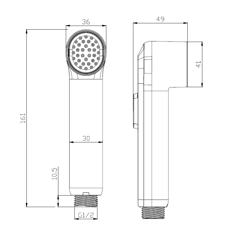 Chrome bidet + hose LIMA G3Y 7402-1