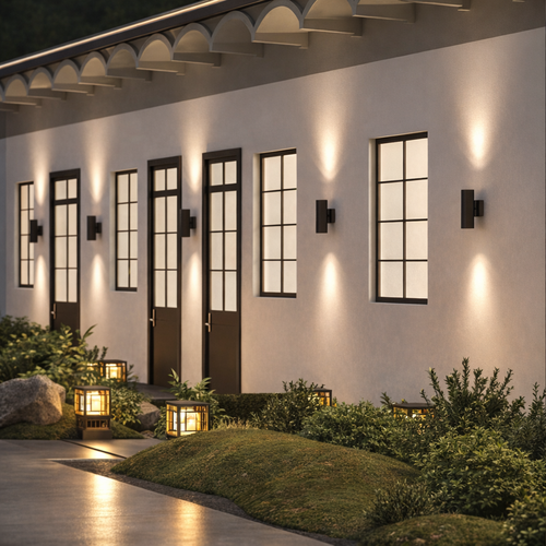 LED WALL LIGHT FRAME GU10 BLK