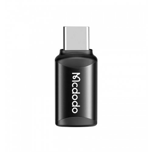 موصل MCDODO Micro USB إلى Type-C باللون الأسود