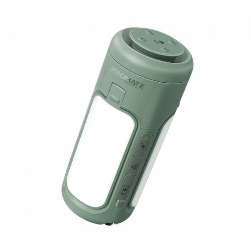 PROMATE Multifunctional camping kit with LED Light 6000mAH POWER BANK Bluetooth speaker