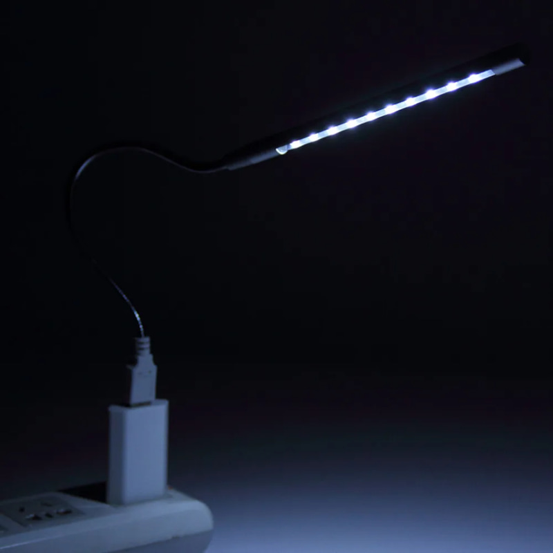 مفتاح لمس 10 مصابيح LED USB ضوء أبيض