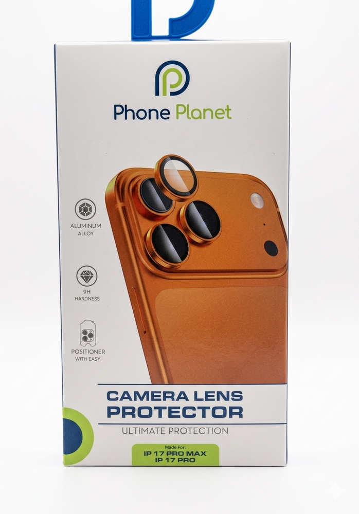 واقي عدسة كاميرا Phoneplanet ip17PRO&MAX الجديد باللون البرتقالي