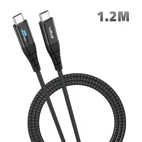 WEWE type c to type c 100w 1.2m led cable