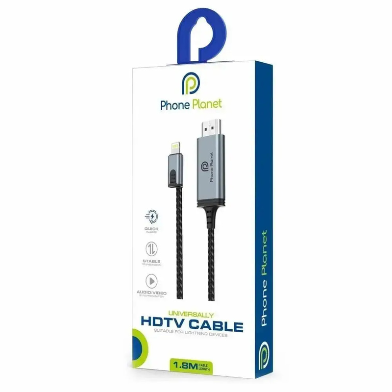 كابل إضاءة الهاتف الجديد إلى HDMI 1.8