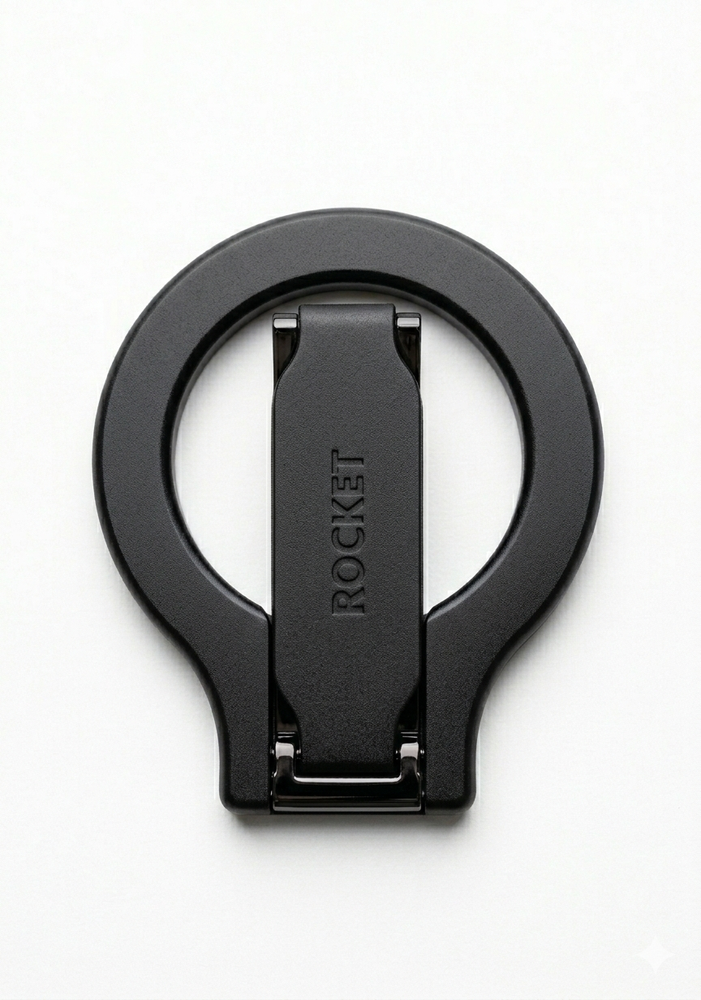 Rocket grip magnet magsafe stand black