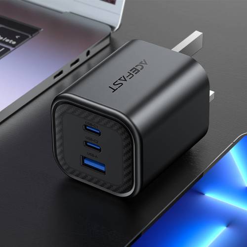 Ace fast PD65w folding gan (2xusb-c+usb-a)charger