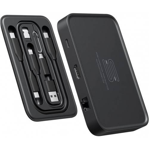 منظم إلكتروني JSAUX OmniCase 7 في 1 من النوع C (تخزين الكابلات)