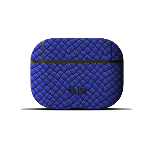 kajsa Jacket Genuine Leather Pearl Pattern AirPods Pro Blue