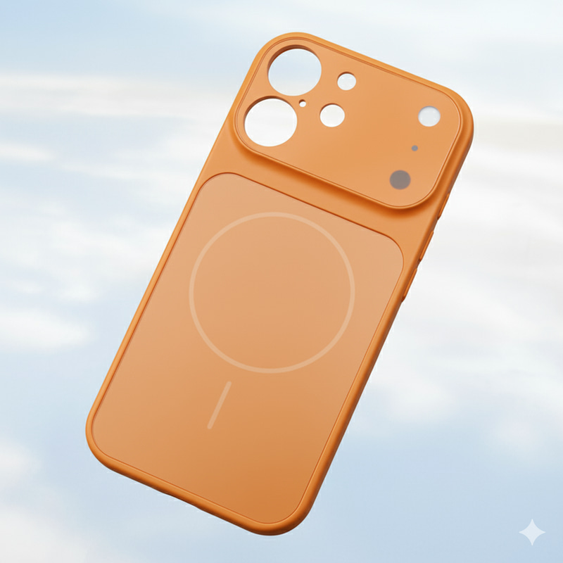 غطاء زجاجي AG لهاتف iPhone 17 أزرق