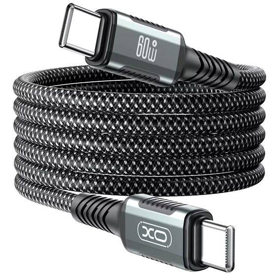 XO MAGNETIC BRAIDED TYPE-C TO TYPE-C CABLE 1m 60w