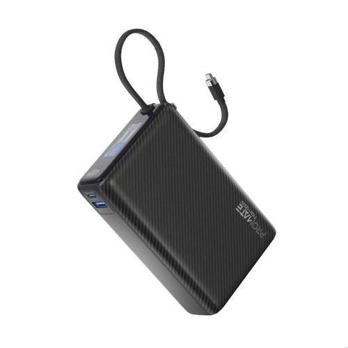 باور بانك بروميت فائق السرعة بقدرة 35 واط وسعة 20000 مللي أمبير، مزود بكابل USB-C مدمج وشاشة TFT
