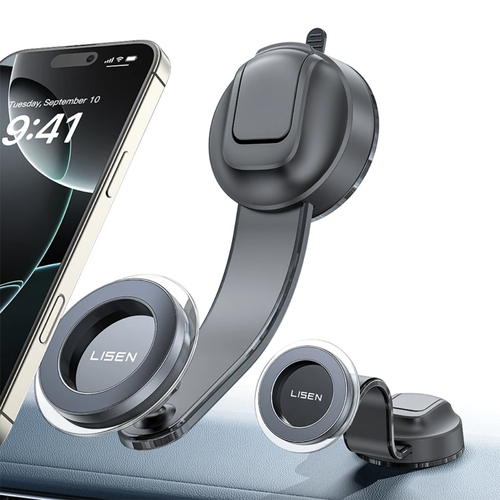 Lisen foldable car holder N52 suction cup mount 360