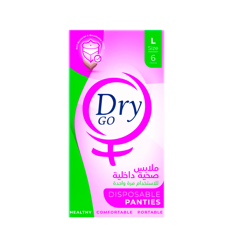 Dry Go Disposable Panty - 6 Pieces - Large