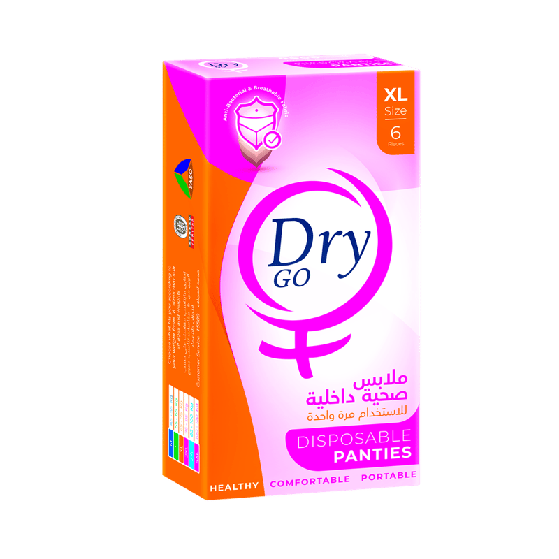 Dry Go Disposable Panty - 6 Pieces - Size XL