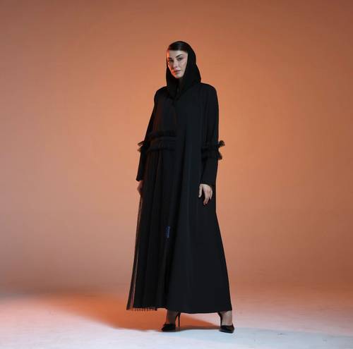 ne Side Tull x Crepe Abaya