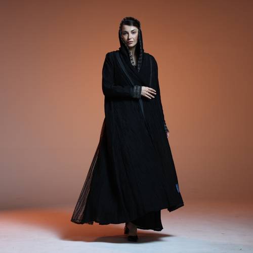 Flaired sided abaya 