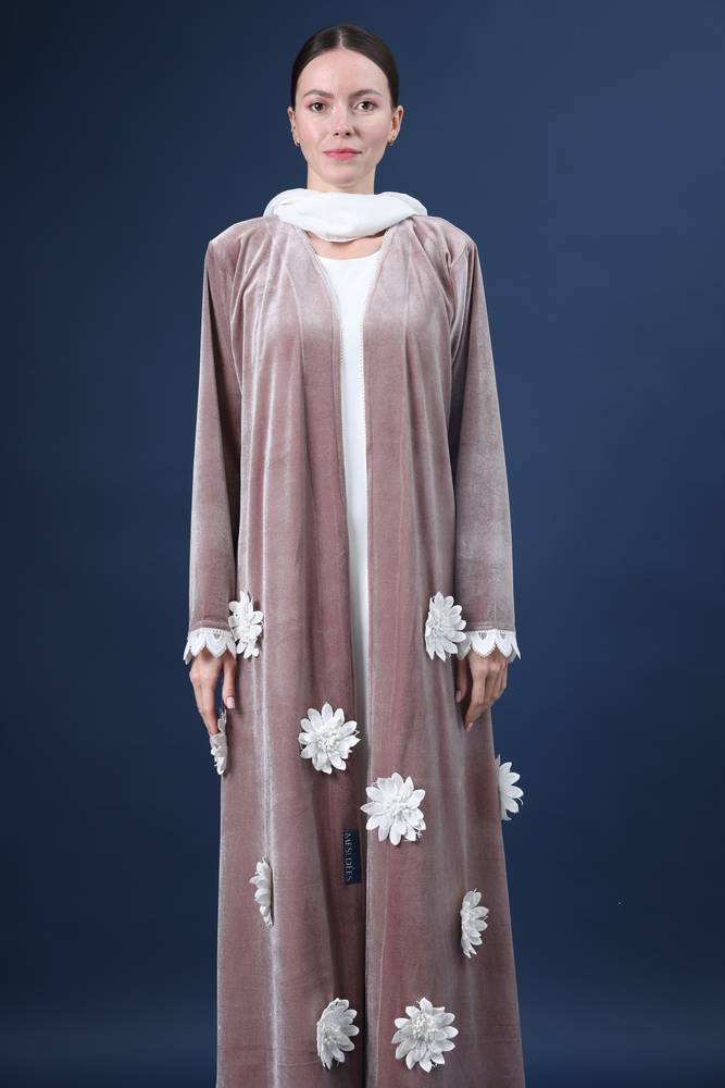 Blush Rosefall Abaya