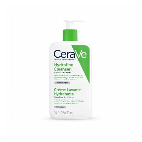 CeraVe Hydrating Facial Cleanser 473ml for Normal to Dry Skin