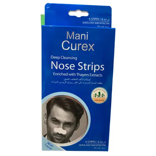 لصقات أنف بخلاصة الفحم - Mani Curex رجالي
