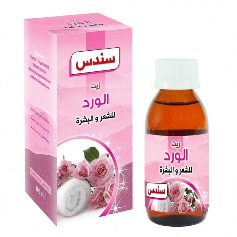 سندس زيت الورد للبشرة و الشعر - 100 مل