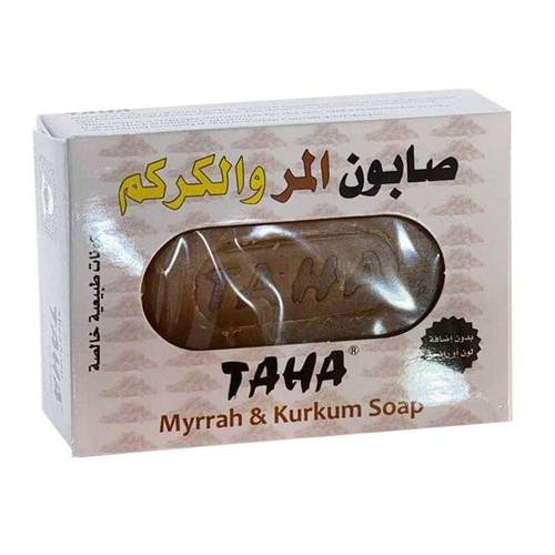 صابون المر والكركم للعناية بالبشرة من طه 125 جم