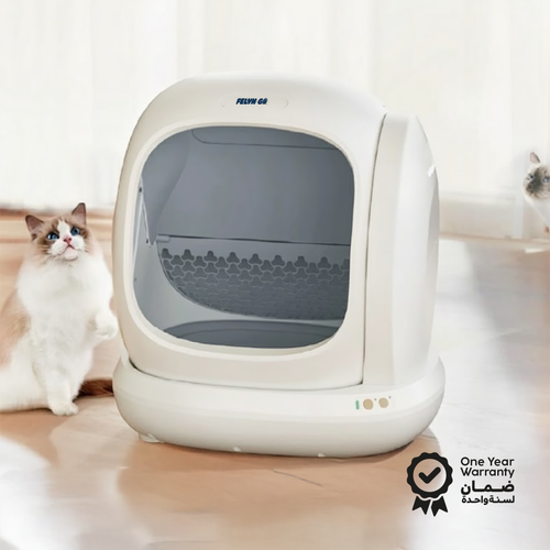 فيلاين قو صندوق رمل ذكي و تنظيف ذاتي للقطط مع تحكم عن بُعد