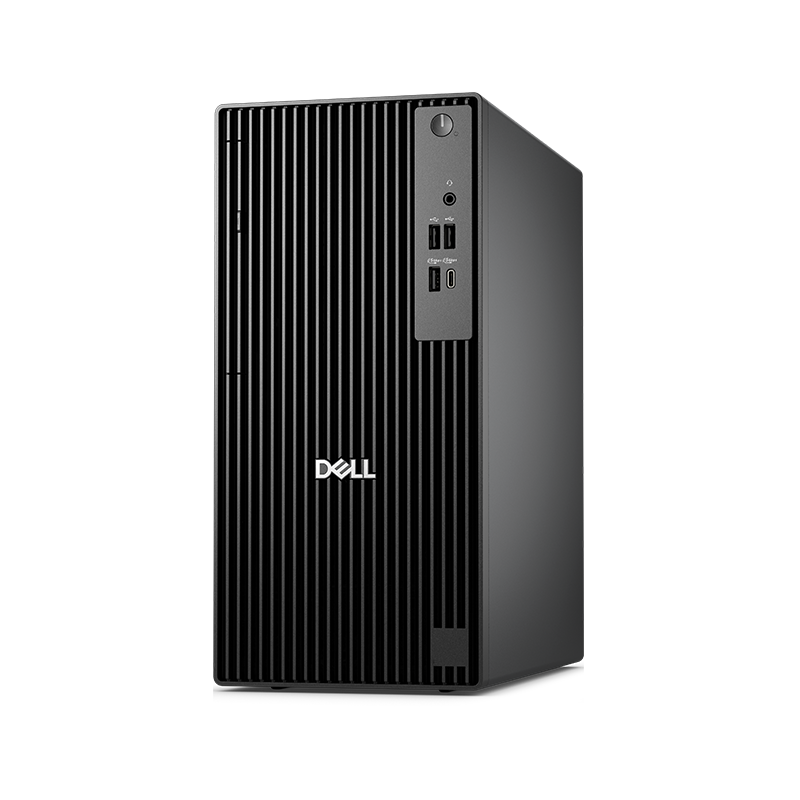 Dell Pro Tower QCT1250, Intel Core Ultra 7 265 (13TOPS NPU, 20C/20T, 33M, up to 5.30 GHz), 8GB DDR5, non-ECC , 512GB SSD TLC , Wired Keyboard and Mouse, Ubuntu (No Windows), 1 Year ProSupport