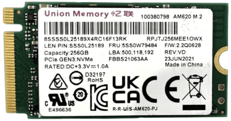 CN-0VT6KM-SSX00- 256 SSD M.2 NVMe