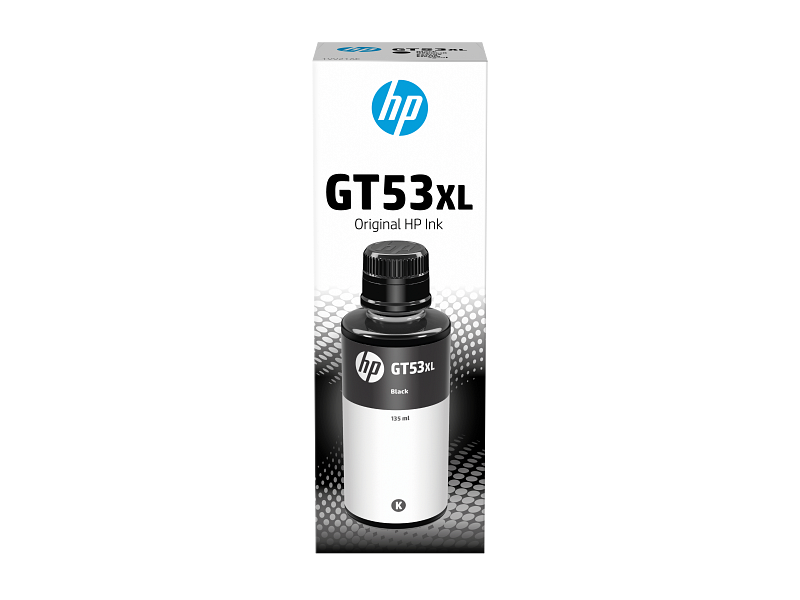 HP GT53XL 135ml BLACK ORIGINAL INK BOTTLE-1VV21AE