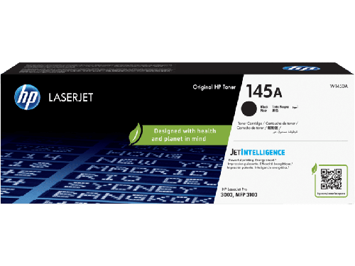 حبر اتش بي 145A اسود - W1450A
